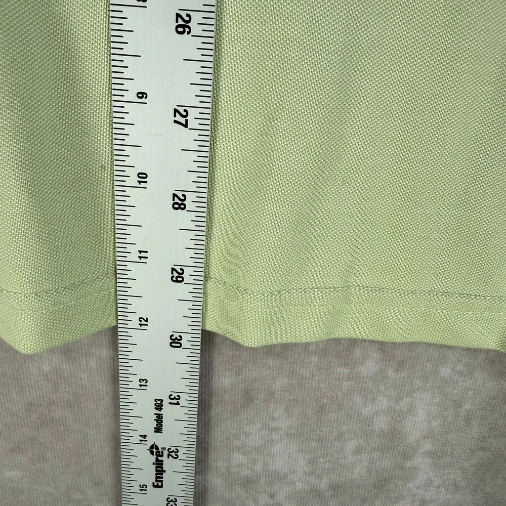 Member's Mark Pique Polo Men Large Mint Garden Green Stretch Cotton Casual Prep‎